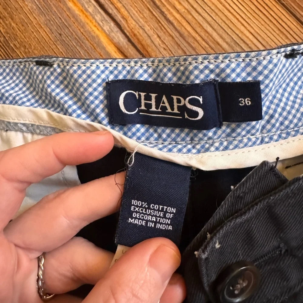 Chaps - Black Men's Shorts size 36 - Picture 2 of 7